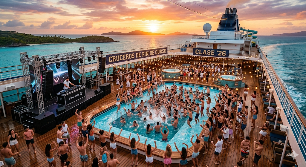 Crucero para viaje de fin de curso