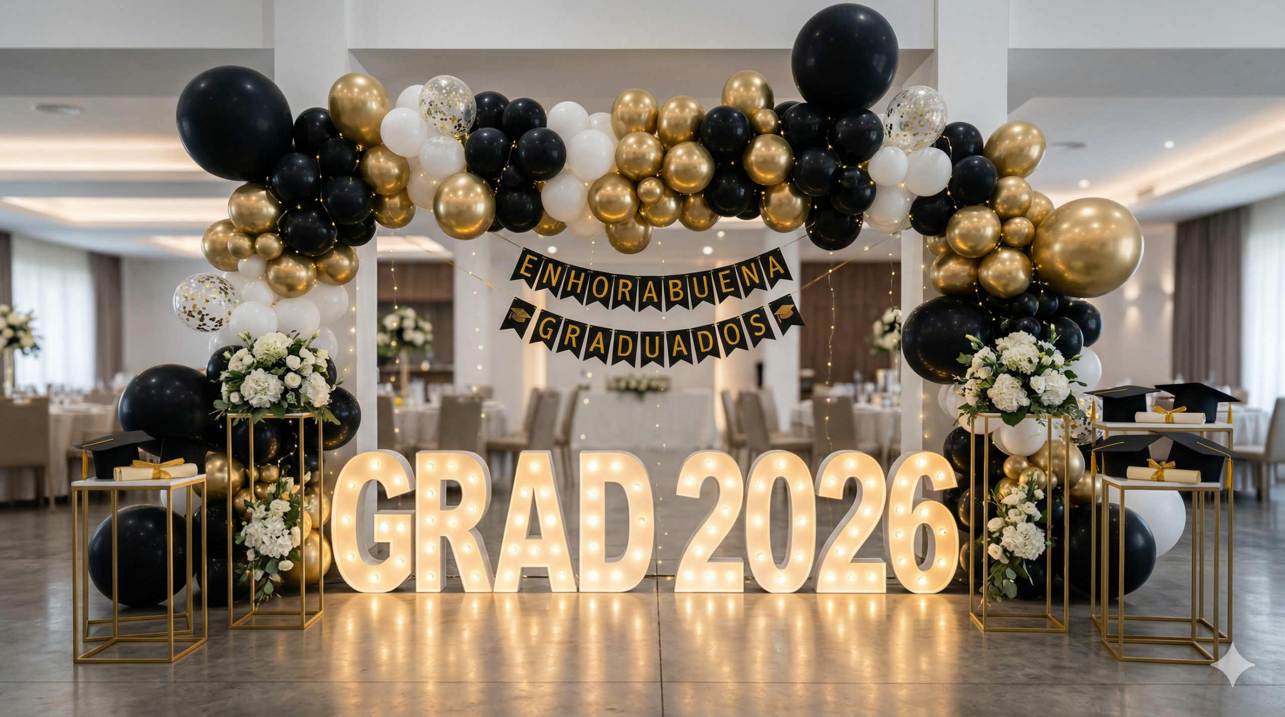 Decoración para fiestas de graduación